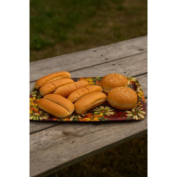 Vintage Daisy Floral Fiberglass Serving Trays Set Of 2 16"x21"x0.5" Rectangular - Picture 1 of 7